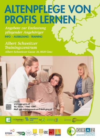 Werbeplakat Albert Schweitzer Trainingszentrum